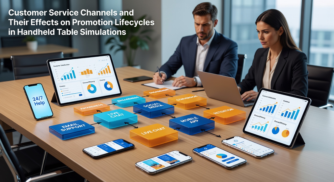 Customer service agents assisting users with promotion inquiries in mobile table game simulations on handheld devices