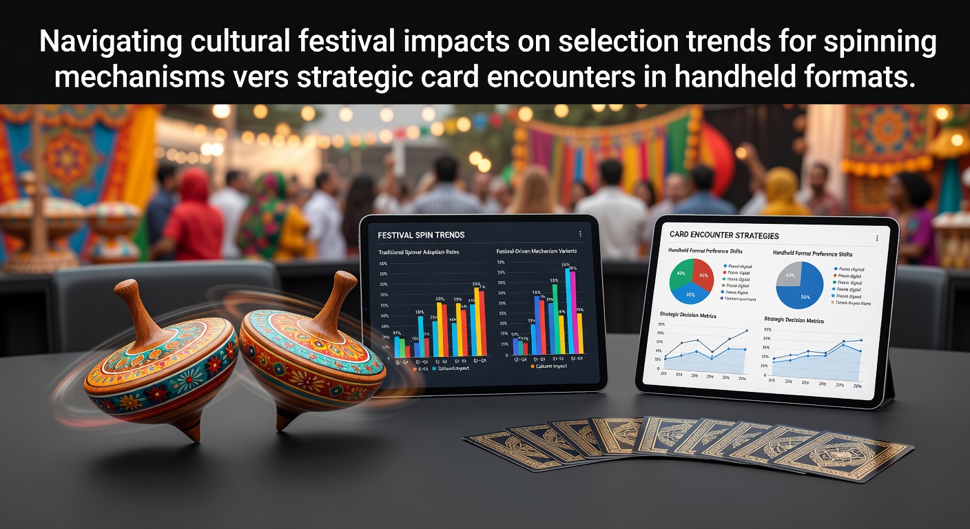 Mobile gaming interface showing spinning reels alongside card tables during a cultural festival event
