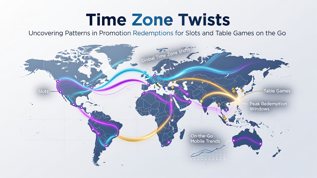 Analytics dashboard displaying time zone redemption heatmaps for mobile casino promotions